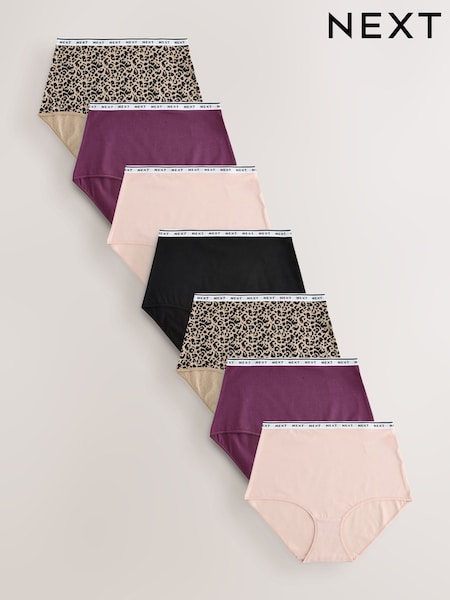 Animal Full Brief Cotton Logo Knickers 7 Pack (W30033) | €35