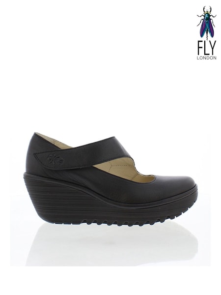 Fly London Yas Wedge Black Shoes (W30034) | 172 €