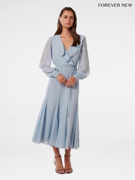 Forever New Orla Ruffle Godet Midi Dress (W30186) | €146