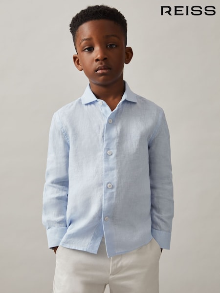 Reiss Ruban Linen Long-Sleeve Shirt (W30202) | €64