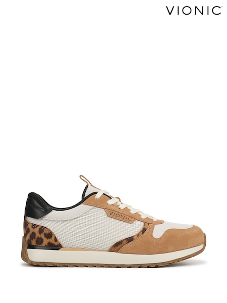 Vionic Regular Fit Cream Monarch Arch Support Trainers (W30214) | €179