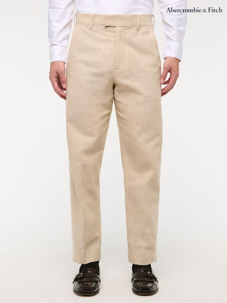 Abercrombie & Fitch Cream Suit Trousers (W30424) | €126