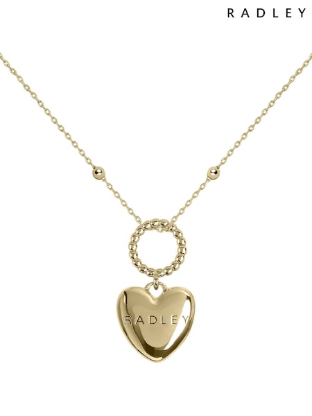 Radley 18ct Gold Tone Hanging Heart Pendant Necklace (W30433) | €51