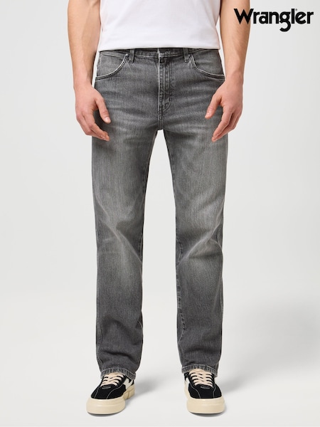 Gri - Blugi Wrangler Frontier cu croială dreaptă (W30443) | 633 LEI