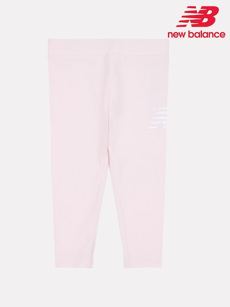 New Balance Light Pink Kids Graphic Leggings (W30501) | €28