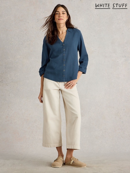 White Stuff Annie Double Cotton Cloth Shirt (W30543) | 64 €