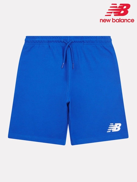 New Balance Aqua Blue Kids French Terry Stacked Logo 100% Cotton Shorts (W30549) | 1,802 UAH - 2,163 UAH
