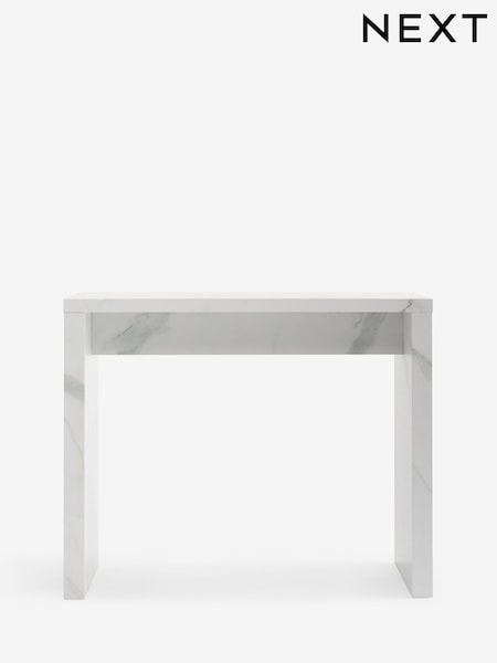 White Marble Effect Console Table (W30595) | €185