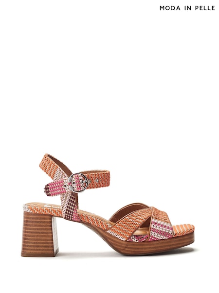 Moda in Pelle Grechian Cross-Over Comfort Platform Sandals (W30623) | ₪448