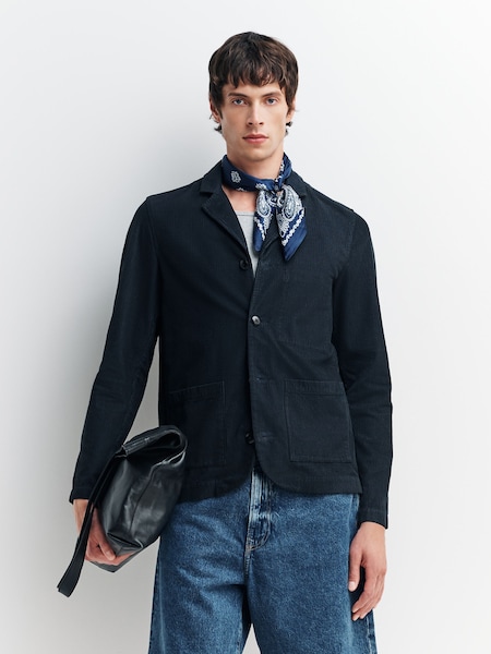 Folk Blue Patch Jacket (W30690) | €297