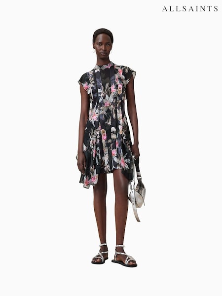 AllSaints Black Fleur Dress (W30735) | 13,158 UAH