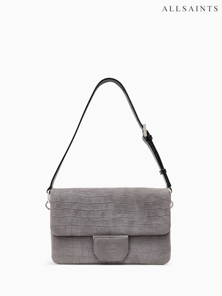 AllSaints Grey Ondine Shoulder Bag (W30744) | 1,232 QAR