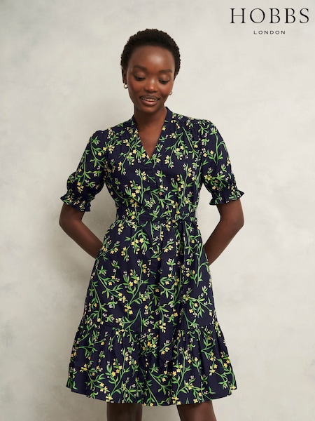Hobbs Blue Christina Dress (W30917) | €168