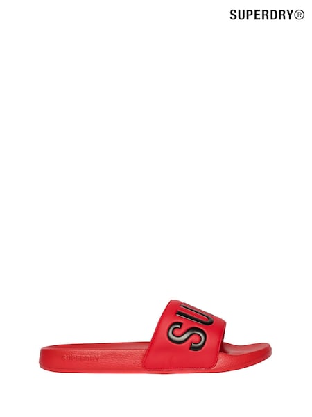 Superdry Red Core Graphic Pool Sliders (W30978) | €35