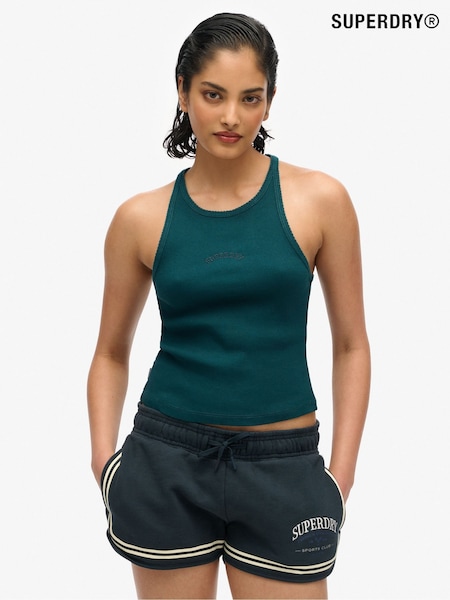 Superdry Green Essential Logo Racer Vest Top (W30982) | 89 QAR