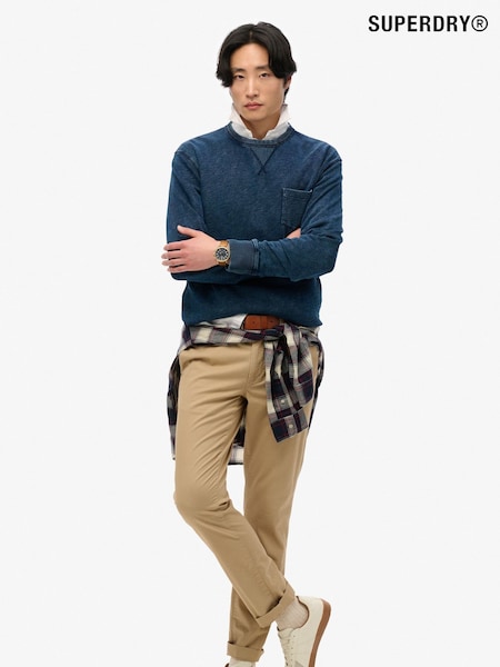 Superdry Blue The Merchant Store 100% Cotton Sweatshirt (W30992) | €76