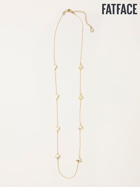 FatFace Gold Tone Heart Layered Necklace (W31030) | €22