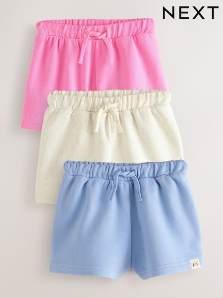 Blue/Pink/Oatmeal - Shorts Set 3 Pack (3mths-7yrs) (W31065) | € 21 - € 26