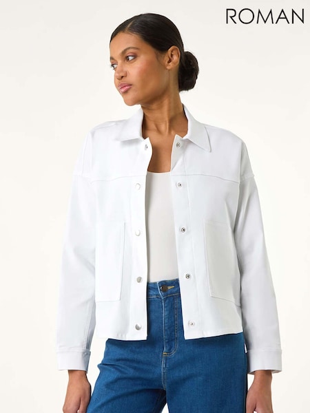 Roman White Patch Pocket Jacket (W31122) | €68