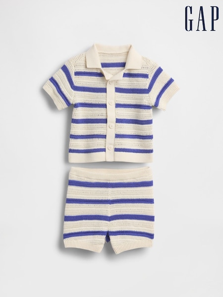 Gap Crochet Polo Outfit Set (Newborn-24mths) (W31254) | 42 €