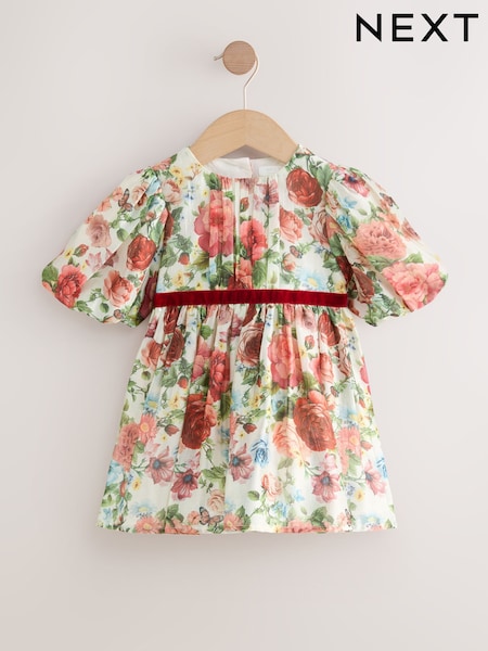 Vintage Floral Print Party Dress (3mths-8yrs) (W31363) | €26 - €35
