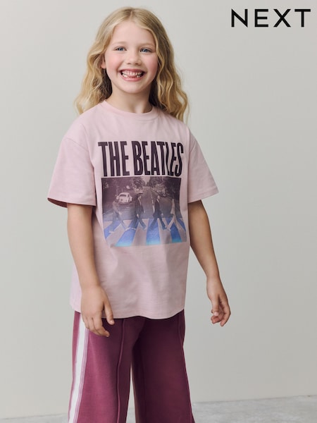 Pink/Blue The Beatles License Band T-Shirt (3-16yrs) (W31374) | €17.50 - €24