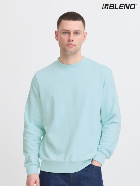 Blend Blue Lightweight Crew Neck Sweatshirt (W31513) | AED140