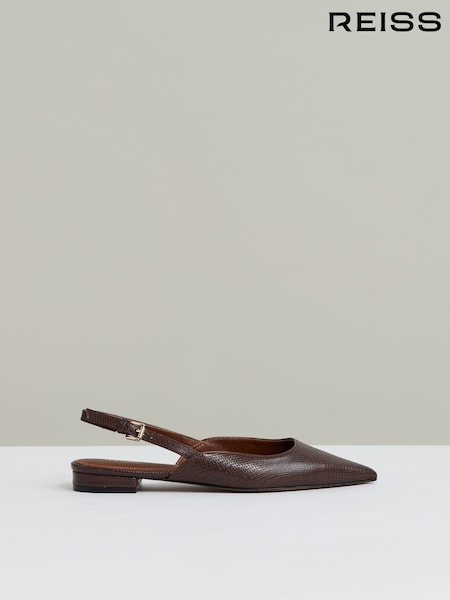 Reiss Chocolate Aubrey Shoes (W31576) | €225
