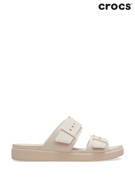 Crocs Cream Brooklyn Buckle Low Sandals (W31631) | R$ 495