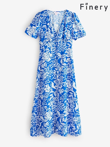 Finery Martina Floral Print Button Through Midi Dress (W31694) | 83 €