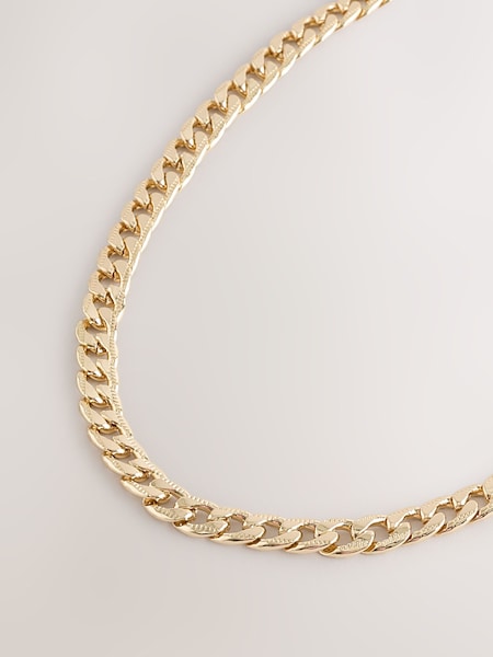 DCK Mens Textured Curb Chain Necklace (W31732) | €18.50