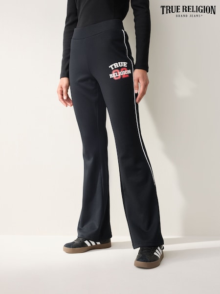 True Religion Jet Black True Sporty Bootcut Trackpants (W31799) | €113