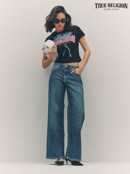 True Religion Dark Wash Bobbi Baggy Jeans (W31801) | €126