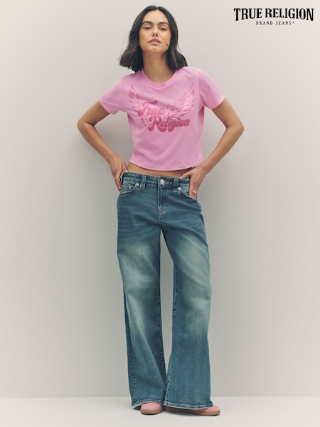 True Religion Medium Wash Bobbi Baggy Jeans (W31807) | €126