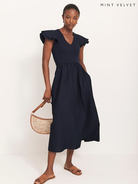 Mint Velvet Jersey Midi Dress (W31831) | 737 LEI