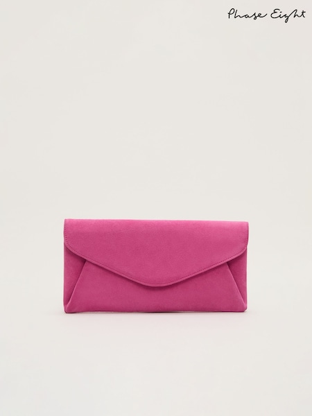 Phase Eight Pink Suede Clutch (W31923) | €95