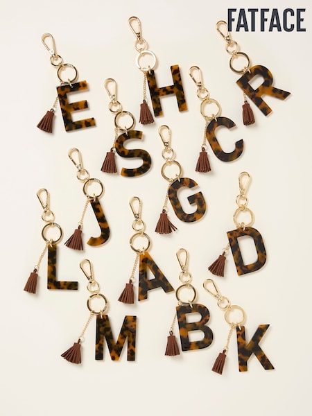 FatFace Tortoiseshell Brown Alphabet Charm (W31974) | AED61