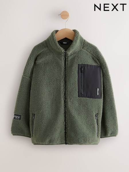 Green Zip Through Fleece (3-16yrs) (W31985) | 124 QAR - 148 QAR