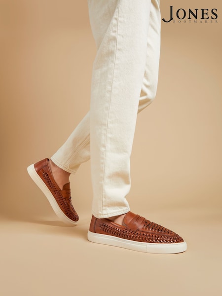 Jones Bootmaker Scottie Leather Trainers (W32127) | €127