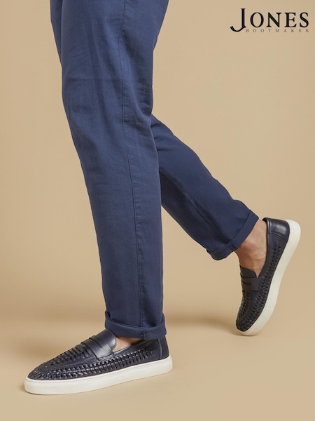 Jones Bootmaker Scottie Leather Trainers (W32128) | €127