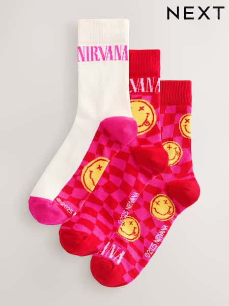 License Nirvana Ankle Socks 3 Pack (W32153) | €13