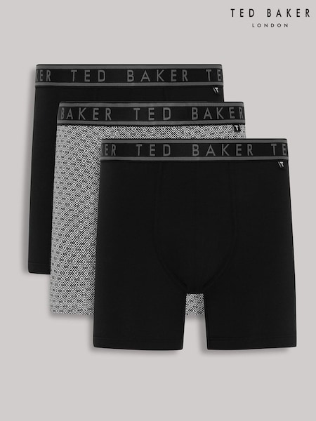 Ted Baker Black Micron Boxer Briefs 3 Pack (W32182) | €56