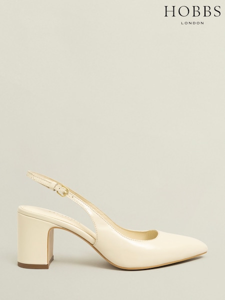Hobbs White Lily Slingback Sandals (W32187) | €164