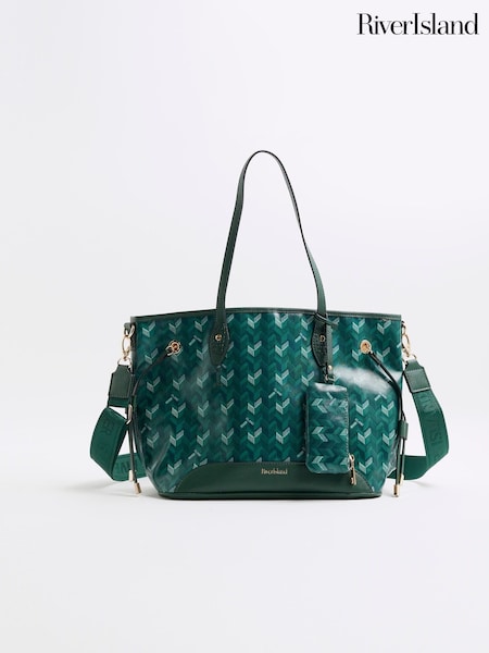 River Island Geo Side Tie Shopper Bag (W32358) | €50
