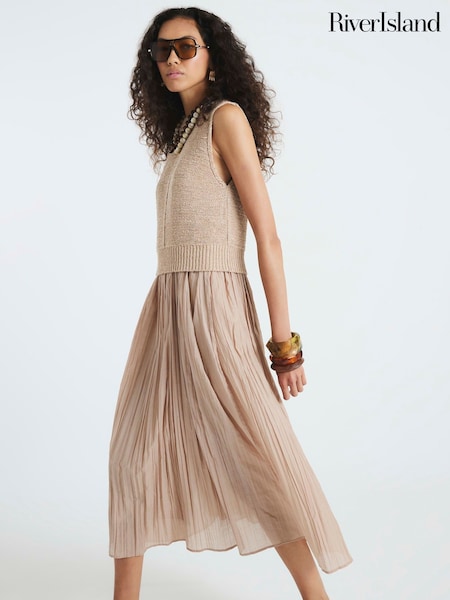 River Island Cream Hybrid Tape Dress (W32360) | €79