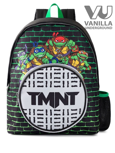Vanilla Underground Black Kids Teenage Mutant Ninja Turtles Backpack (W32396) | AED175