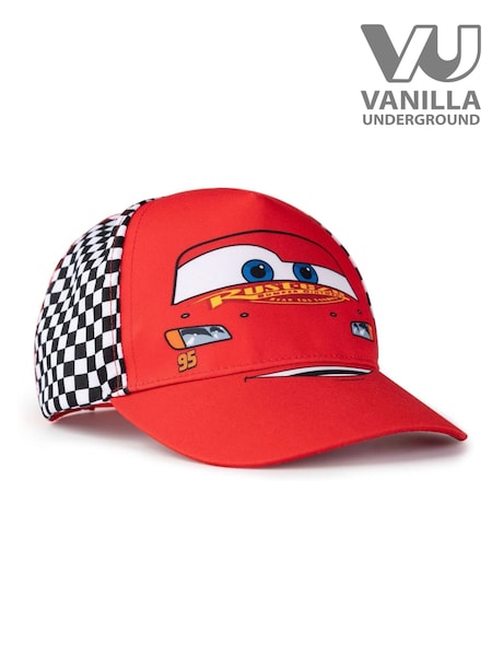 Vanilla Underground Red Boys Disney Adjustable Curved Peak Cap (W32398) | ₪88