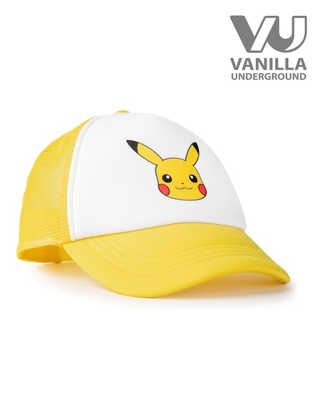 Vanilla Underground Yellow Pokemon Kids Adjustable Curved Peak Cap (W32404) | ₪88
