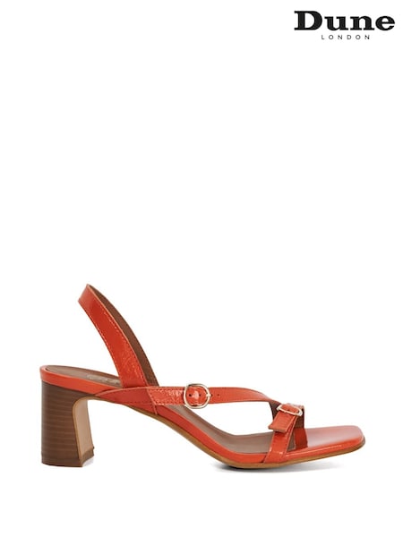 Dune London Orange Jia Strappy Mid Heel Sandals (W32463) | 5,347 UAH