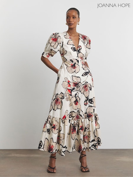 Joanna Hope Cream 100% Cotton Prom Dress (W32464) | €139